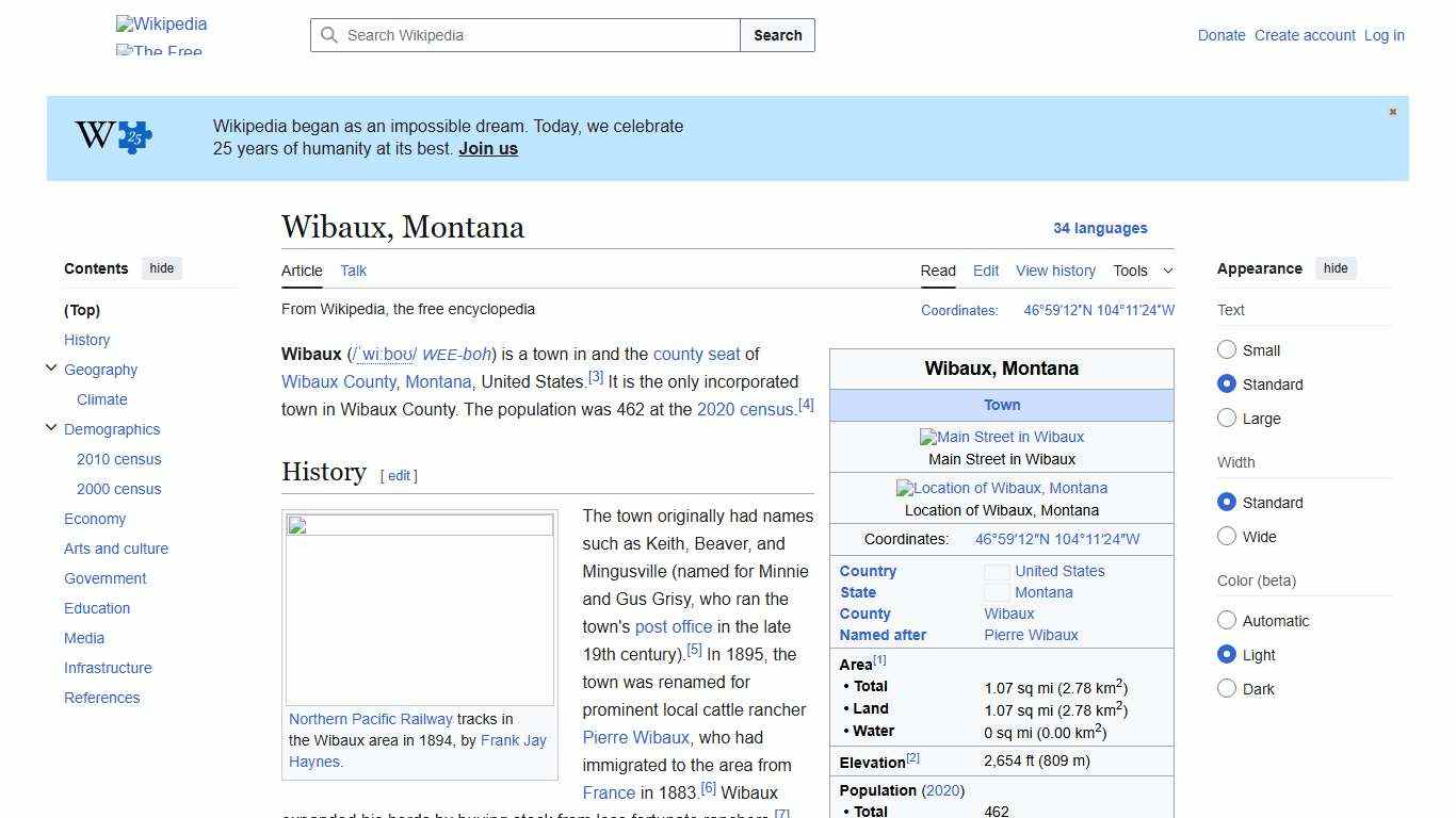 Wibaux, Montana - Wikipedia